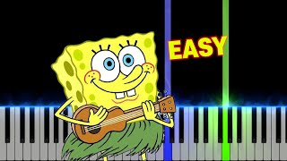 SpongeBob SquarePants Theme Song | EASY Piano Tutorial