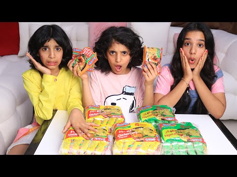 Sisters fight over noodles