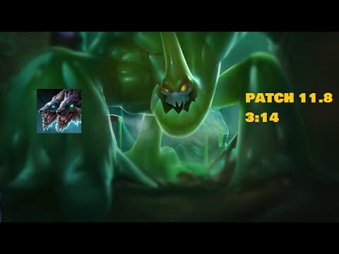 Zac full jungle clear wolves start patch 11.8 in 3:14 (1 smite left, no leash) (Obsolete)