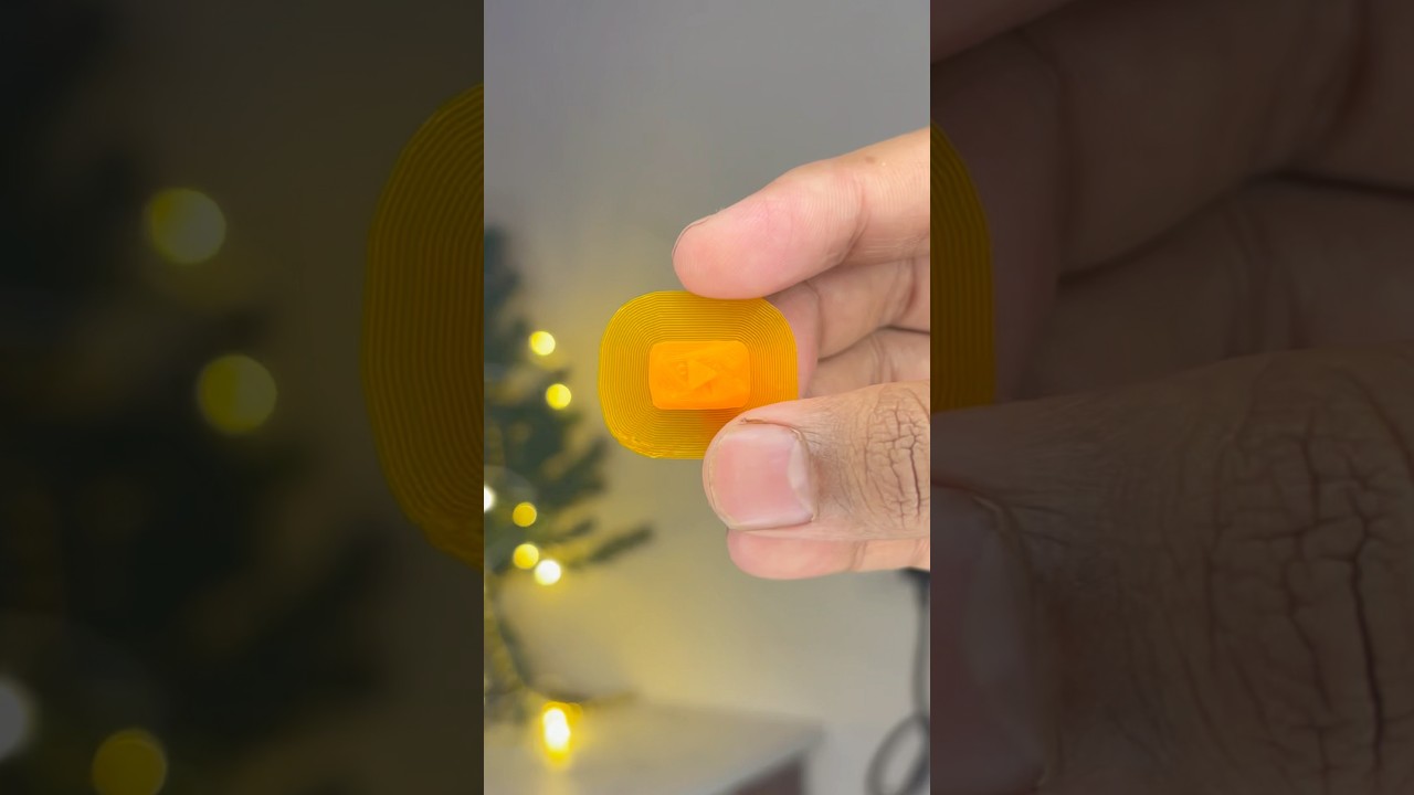 World’s Smallest YouTube Play Button — 3D Printed! 🤯