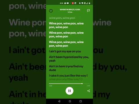 Whine in brazil lyrics