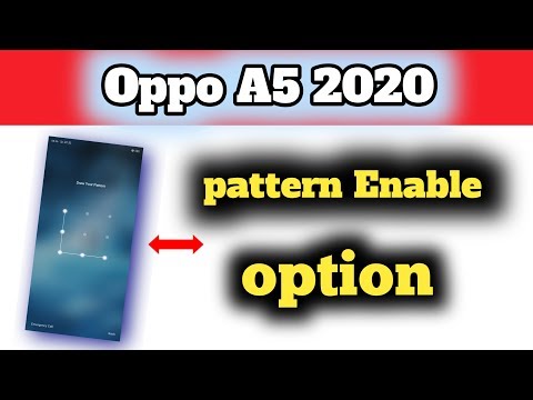 Oppo A5 2020 Pattern Enable option