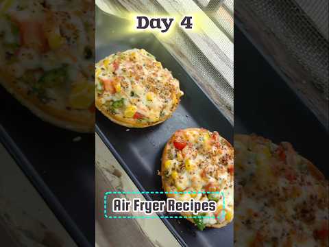 #Day4 of 20 Different AirFry Recipes - Pizza Bagel 🍞 😋 #pizza #trending #shorts