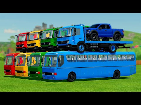 LOAD AND TRANSPORT FORD RAPORT WITH MINI TRUCKS - Farming Simulator 22