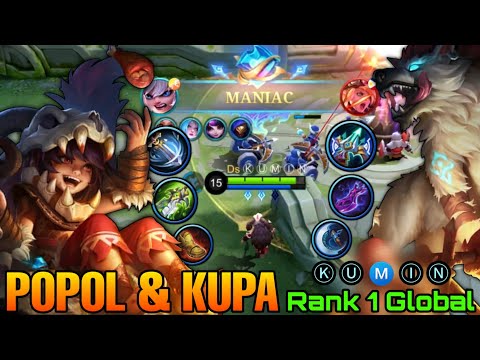 MANIAC! Popol & Kupa Offlane Marksman! - Top 1 Global Popol and Kupa by Ⓚ Ⓤ Ⓜ Ⓘ Ⓝ - MLBB