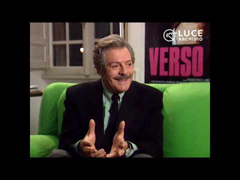 Interview with Marcello Mastroianni, protagonist of Francesca Archibugi's film Verso sera.
