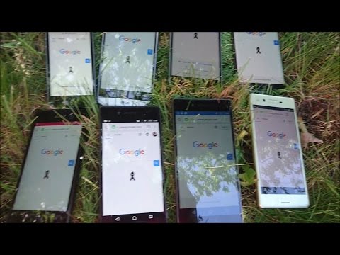Sony Xperia X Display Brightness Test vs HTC 10 vs Galaxy S7 edge vs LG G5 vs iPhone SE vs Xperia Z5