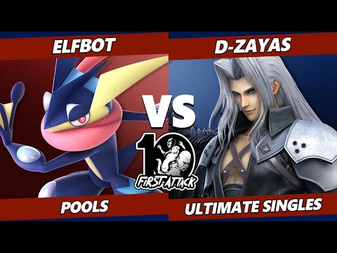 First Attack 2022  - Elfbot (Greninja) Vs. D-Zayas (Sephiroth) Smash Ultimate Tournament