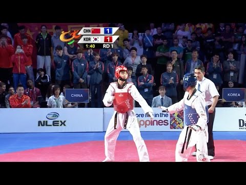 Male -74 kg Semifinal: China vs. Korea I 22nd Asian Taekwondo Championships