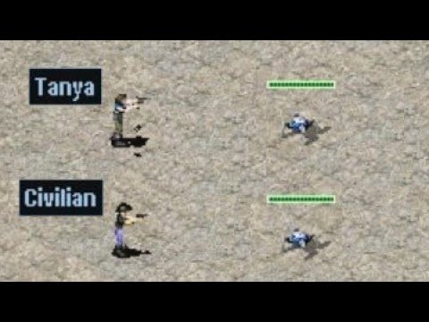 Tanya vs Civilian - Kill Race - Red Alert 2