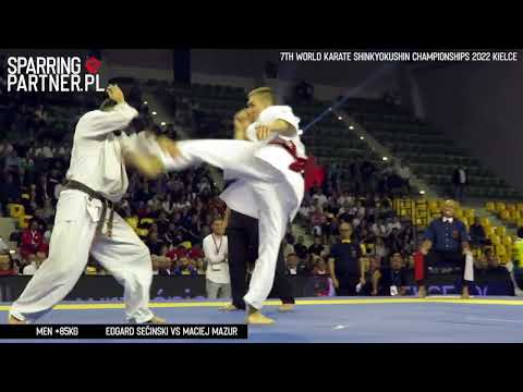 Edgard Sečinski vs Maciej Mazur  +85kg | 7th World Karate Shinkyokushin Championships 2022