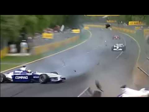 PefCrash : Jacques Villeneuve & Ralf Schumacher Crash - 2001 Melbourne
