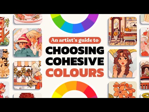 HOW TO CHOOSE COHESIVE COLOURS FOR YOUR ARTWORK 🎨 | Colour Theory + Colour Palette Tips