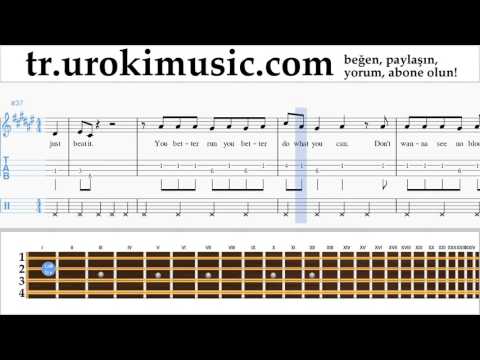 Mandolin dersleri Michael Jackson - Beat It Notalar Eğitim Bölüm#2 um-i723