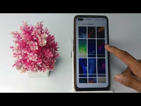 how to set auto change wallpaper in realme x50 pro mobile