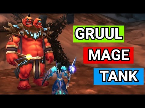 WoW TBC Krosh Firehand Mage Tanking  - Gruul's lair tank guide