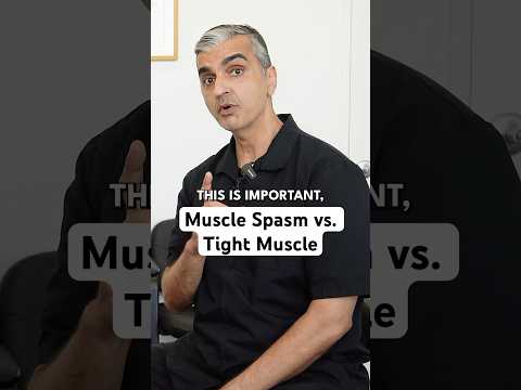 What to do for a muscle spasm versus a tight muscle?#shorts