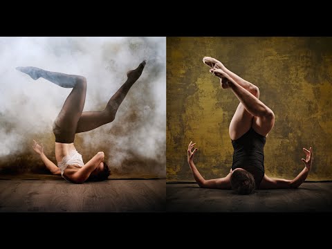 Behind the scenes dance portrait photoshoot