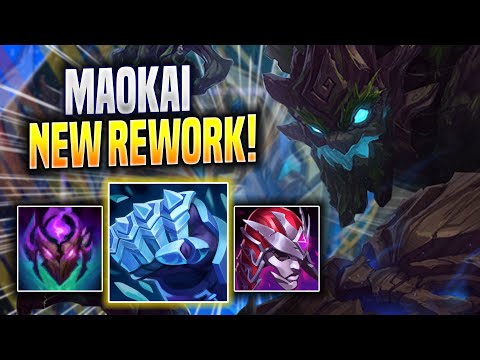 KOREAN CHALLENGER TRIES MAOKAI WITH NEW REWORK! - Korean Challenger Plays Maokai JUNGLE vs Nidalee!