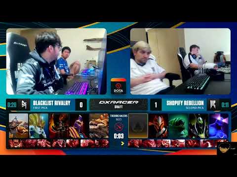 (Dota2) Blacklist Rivalry VS Shopify Rebellion - TieBreaker Game 2 Highlights (Bali Major 2023)