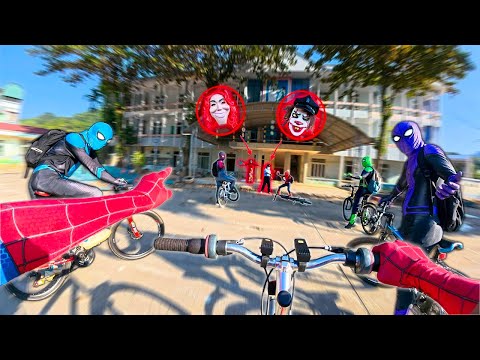6 Spiderman Bros Escape From Security Serbian Teacher Dancing in an ABANDONED School Area(POV Tense)