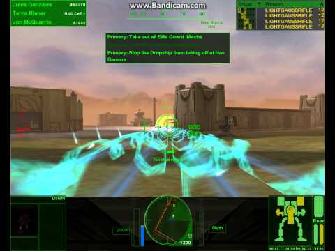 MECHWARRIOR4: VENGEANCE / final mission gameplay part1