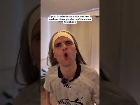 Quand ta mère te demande de faire quelque chose pendant qu’elle téléphone #humour #sketch