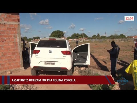 Assaltantes utilizam um Fox para roubar Corolla 24 06 2021
