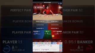 big win today playing Baccarat #1xbet #baccarat #games #casino