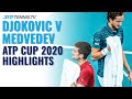 Novak Djokovic vs Daniil Medvedev | ATP Cup 2020 Extended Highlights