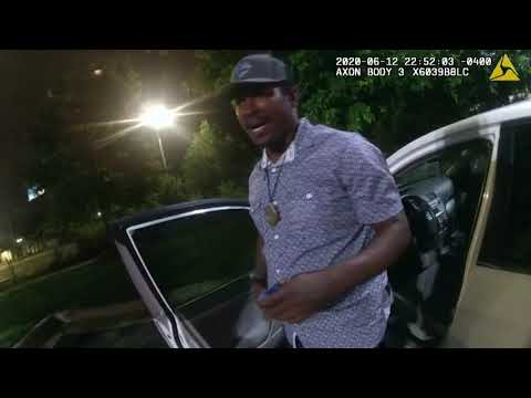 Rayshard Brooks shooting police bodycam footage from Wendy's parking lot in Atlanta