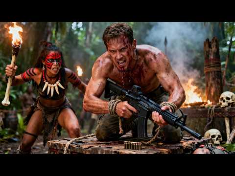 A special forces soldier falls into a cannibal trap and wakes tied to a sacrificial altar