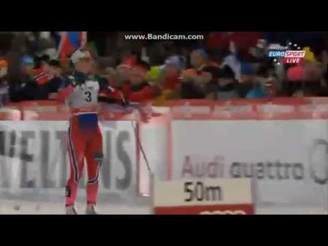 Marit Bjoergen wins the Classic Sprint World Cup in Ruka Kuusamo 2014