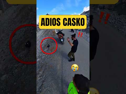 El peor dolor de un biker 😭🪖 (Adiós casco)