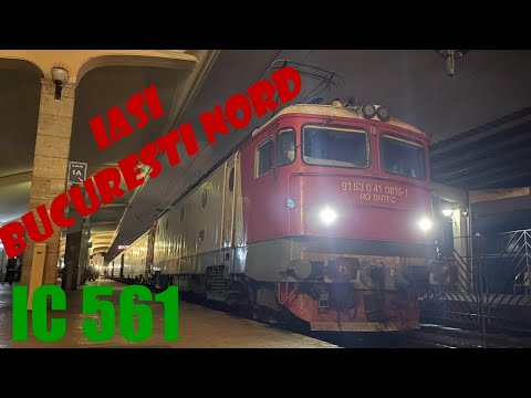 IC 561 IASI- BUCURESTI NORD CALATORIE CU TRENUL DIN MOLDOVA IN CAPITALA