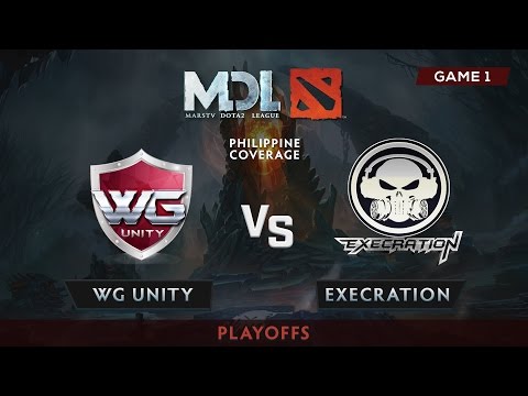 WG Unity vs Execration | Game 1 | Playoffs | Mars Dota 2 League 2017| PH Coverage