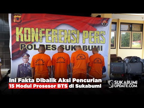 Ini Fakta Dibalik Aksi Pencurian 15 Modul Prosesor BTS di Sukabumi