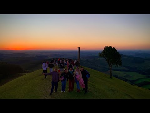 Morro do Divisor dos Ventos - Jupiá / SC e Vitorino / PR - Time-lapse do Pôr do Sol