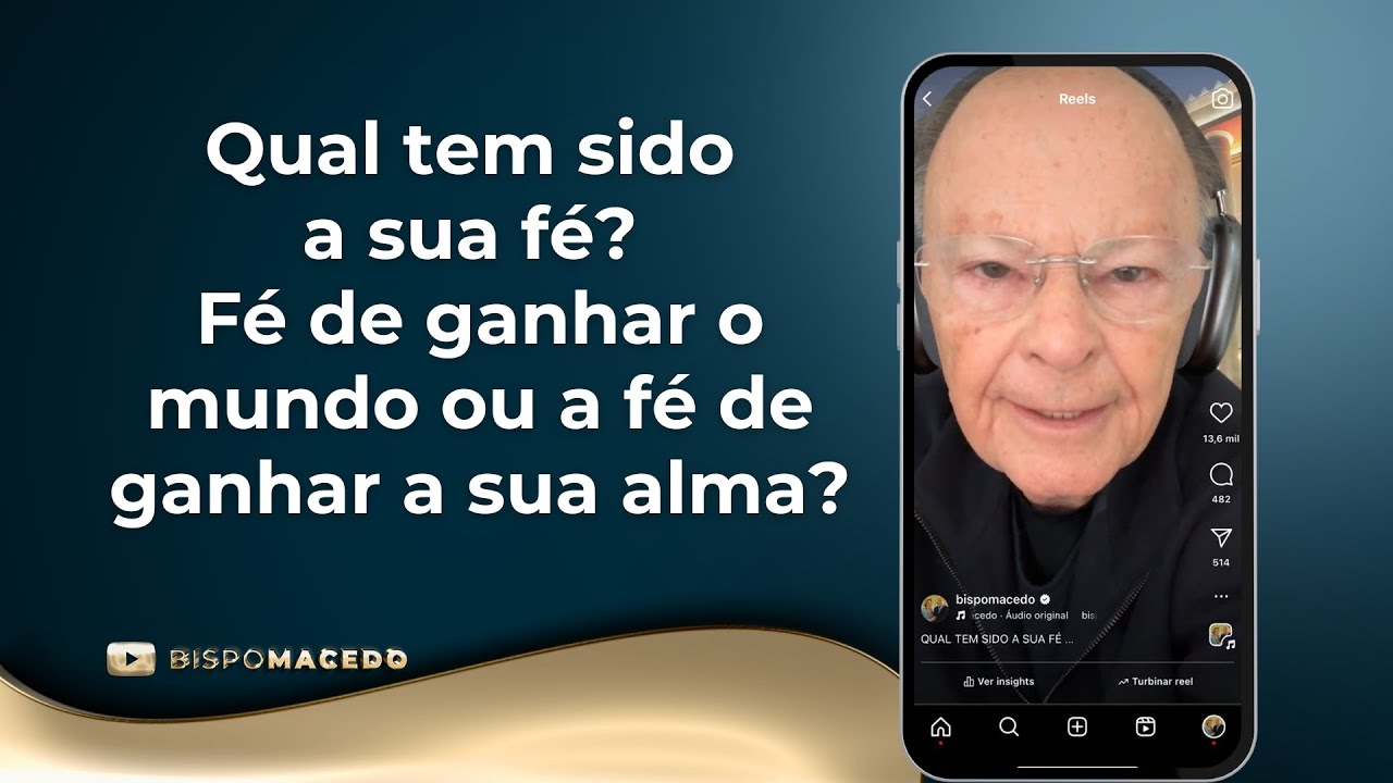 Qual tem sido a sua fé? Fé de ganhar o mundo ou a fé de ganhar a sua alma? - Meditação 26/11/24