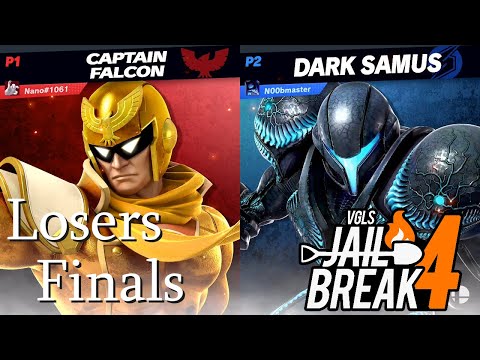 🔥VGLS Jailbreak 4 Losers Finals - Nano (Captain Falcon) Vs. ERROR (Min Min/Dark Samus) ~ August 2020