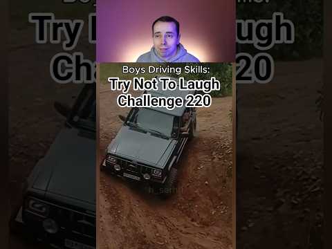 Try Not To Laugh Challenge 220 (Girls vs Boys driving skills) #trynottolaugh #shorts #funnyshorts