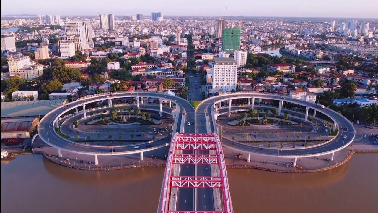 Hải Phòng vào 1 ngày nắng đẹp - Flycam dji Hoang Van Thu bridge in a nice day #haiphong #flycam