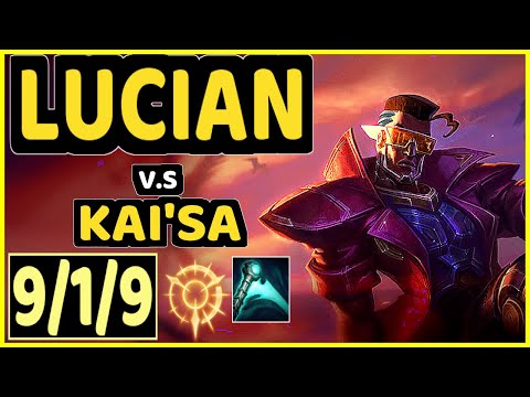 PERKZ (LUCIAN) vs KAI'SA - 9/1/9 KDA BOTTOM ADC CHALLENGER GAMEPLAY - EUW