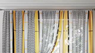 Комплект штор «Тонревис (желтый)» — видео о товаре
