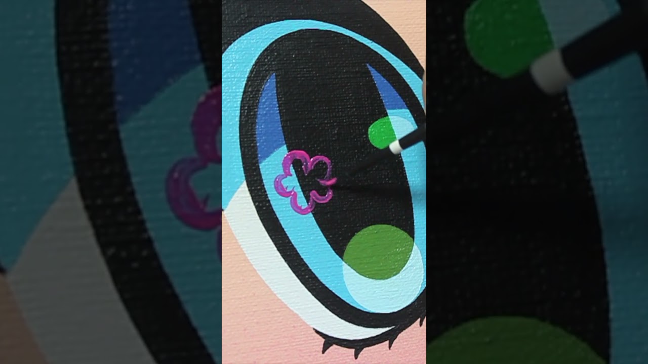 Acrylic paint on Canvas #shorts