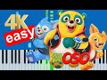 Special Agent Oso Theme Song Slow Easy Medium Piano Tutorial 4K