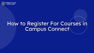 How to Register In Campus Connect