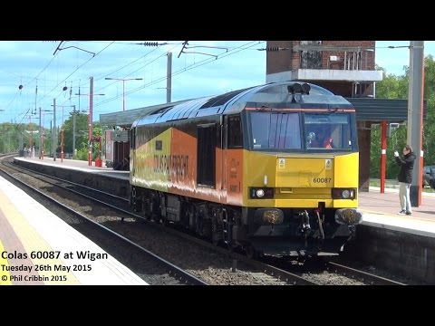 Colas 60087 at Wigan - 26th May 2015