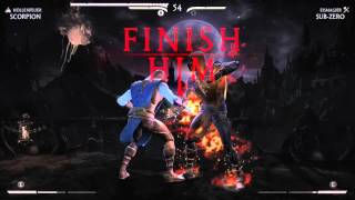 Mortal Kombat X How to Stage Fatality with Scorpion. The pit.