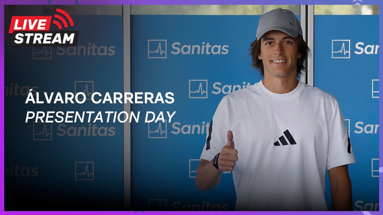 Presentación oficial de Álvaro Carreras como nuevo jugador del Real Madrid